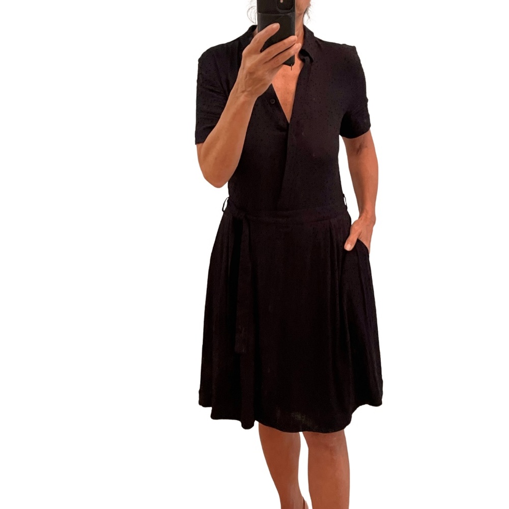 & Other Stories Black Shirtdress in Size 6